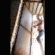 This voyeuristic video features an Asian-looking girl using a primitive outhouse while pissing and shitting. She wipes her ass when finished. Vertical format video. Over 3 minutes.